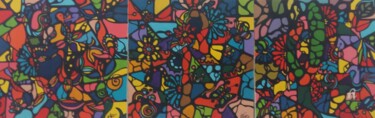 Pintura intitulada "O colorido da natur…" por Cláudia Ribeiro Oficial, Obras de arte originais, Óleo