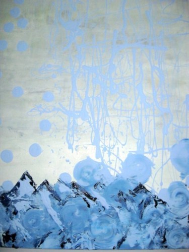 Pittura intitolato "Sozinho no gelo" da Clea Burger, Opera d'arte originale