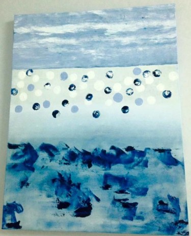 Painting titled "Ocean" by Clea Burger, Original Artwork, Acrylic