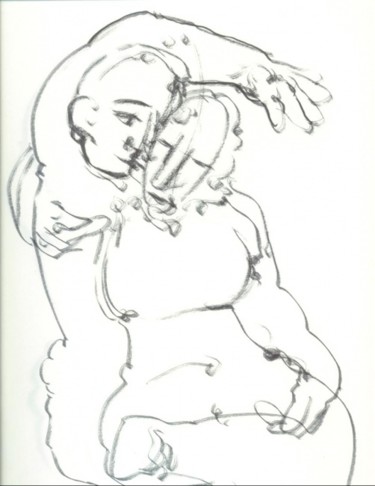 Drawing titled "A couple" by Olof Lagerhorn, Original Artwork