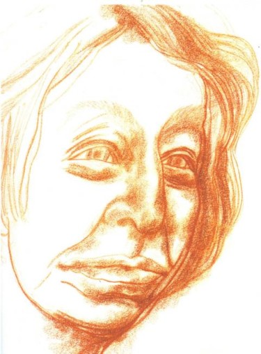 Drawing titled "Tove Jansson" by Olof Lagerhorn, Original Artwork, Other
