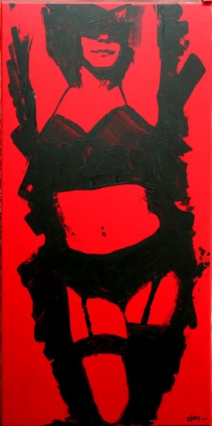 Painting titled "modele2" by Clem, Original Artwork