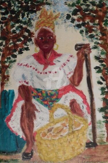 Peinture intitulée "Man Coco" par Clémence C., Œuvre d'art originale, Gouache