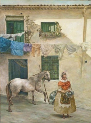 Peinture intitulée "Dulcinée du Tobosco" par Clémence Wach, Œuvre d'art originale