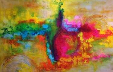 Malerei mit dem Titel "25 Colors" von Clemens Scheer, Original-Kunstwerk, Acryl