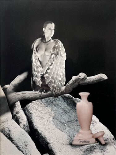 Collages intitolato "Fantöme II" da Clemens Teichmann, Opera d'arte originale, Aerografo