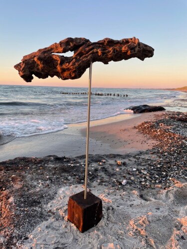 雕塑 标题为“Wind” 由Clemens Voigt, 原创艺术品, 木