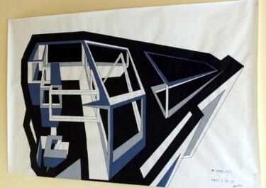 Peinture intitulée "The Pi Project : Pa…" par Clément Charoy, Œuvre d'art originale, Marqueur