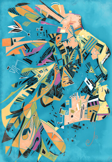 Grafika cyfrowa / sztuka generowana cyfrowo zatytułowany „DREAM” autorstwa Clément Delerot, Oryginalna praca, Malarstwo cyfr…
