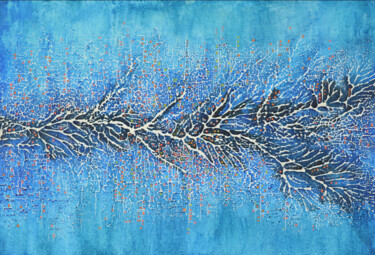 Malerei mit dem Titel "Erosion 2" von Clément Delerot, Original-Kunstwerk, Acryl