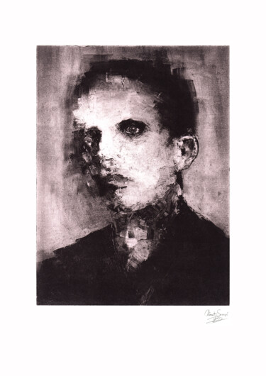 Printmaking titled "Portrait VI" by Clement Scarpi, Original Artwork, Etching