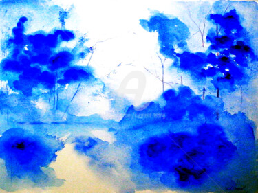 Peinture intitulée "The Forest" par Clement Tsang, Œuvre d'art originale, Aquarelle