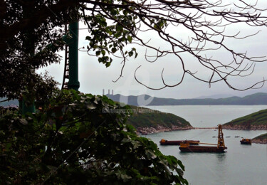Fotografía titulada "HK05-Harbor Scenery" por Clement Tsang, Obra de arte original, Fotografía digital