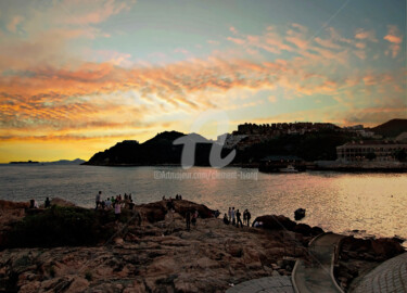 Photography titled "HK01-Watching Sunse…" by Clement Tsang, Original Artwork, Digital Photography
