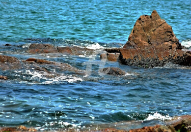 Photography titled "HK60-Rock and Sea W…" by Clement Tsang, Original Artwork, Digital Photography
