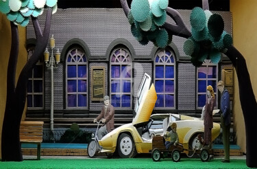 Fotografia intitolato "TW02-The Yellow Car…" da Clement Tsang, Opera d'arte originale, Fotografia digitale