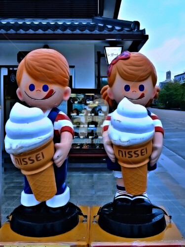 Fotografia zatytułowany „he Ice Cream Childr…” autorstwa Clement Tsang, Oryginalna praca, Fotografia cyfrowa