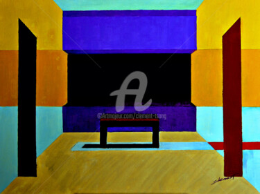 Malerei mit dem Titel "The Music Hall" von Clement Tsang, Original-Kunstwerk, Acryl