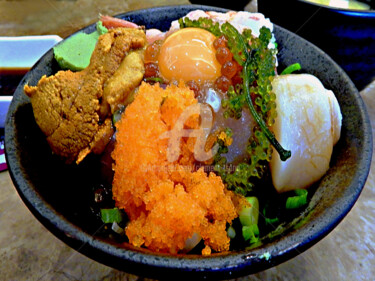 Photographie intitulée "TW25-Bowl of Seafood" par Clement Tsang, Œuvre d'art originale, Photographie numérique