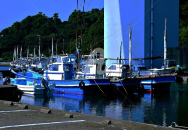 Fotografie getiteld "Japan - Boats Parki…" door Clement Tsang, Origineel Kunstwerk, Digitale fotografie