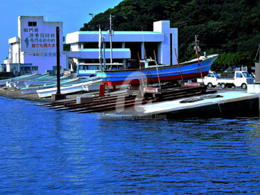 Fotografie mit dem Titel "Dock for Fishing Bo…" von Clement Tsang, Original-Kunstwerk, Digitale Fotografie