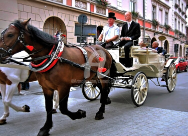 Photography titled "Horse Cart with Mar…" by Clement Tsang, Original Artwork, Digital Photography