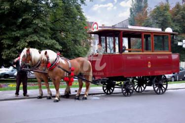 Fotografie mit dem Titel "Europe - Horse Cart…" von Clement Tsang, Original-Kunstwerk, Digitale Fotografie