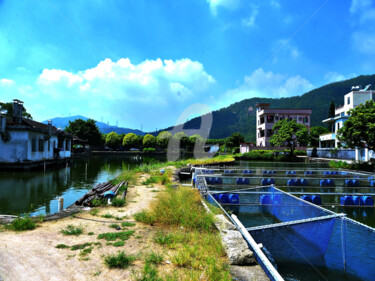 Fotografia zatytułowany „Fishing Village #4” autorstwa Clement Tsang, Oryginalna praca, Fotografia cyfrowa