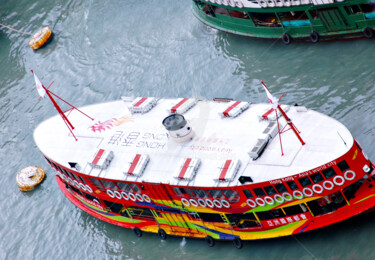 Photographie intitulée "HK26-Ferry Boat for…" par Clement Tsang, Œuvre d'art originale, Photographie numérique