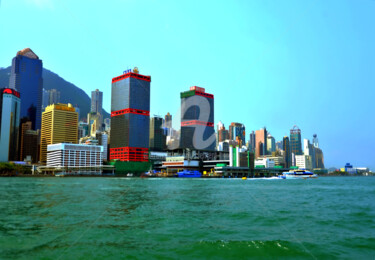 Photographie intitulée "Harbor and City Sce…" par Clement Tsang, Œuvre d'art originale, Photographie numérique