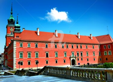 Photography titled "Red House in Warsaw" by Clement Tsang, Original Artwork, Digital Photography