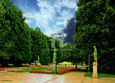 Photography titled "Garden at city of B…" by Clement Tsang, Original Artwork, Digital Photography