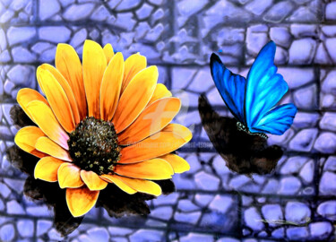 Fotografía titulada "TW23-Butterfly and…" por Clement Tsang, Obra de arte original, Fotografía digital