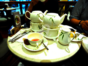 Photography titled "Tea Time in Thailand" by Clement Tsang, Original Artwork, Digital Photography