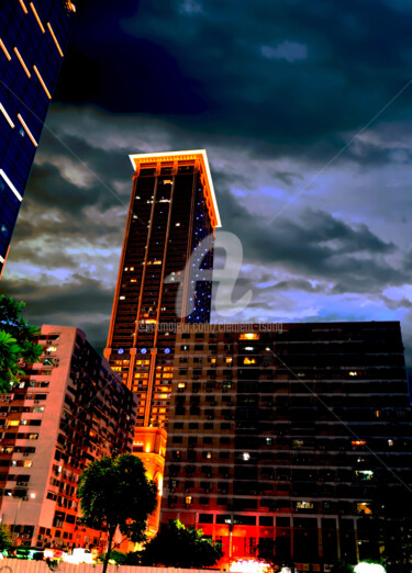 Photography titled "City at Night in Ma…" by Clement Tsang, Original Artwork, Digital Photography