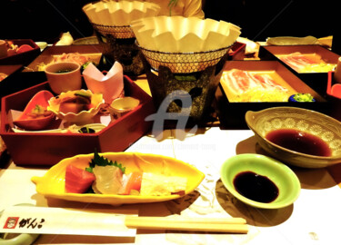 Photography titled "Japanese Dinner in…" by Clement Tsang, Original Artwork, Digital Photography