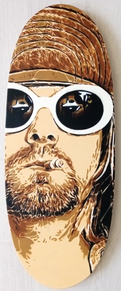 Kurt Cobain Teen Spirit Ζωγραφική με τίτλο "Kurt Cobain Teen Sp…" από Sérgio Clemente, Αυθεντικά έργα τέχνης, Ακρυλικό