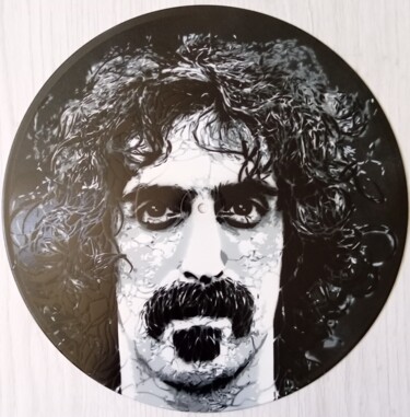 Malarstwo zatytułowany „Frank Zappa” autorstwa Sérgio Clemente, Oryginalna praca, Farba w spray'u