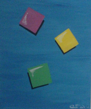 Peinture intitulée "children square 2" par Jonathan Clementz, Œuvre d'art originale