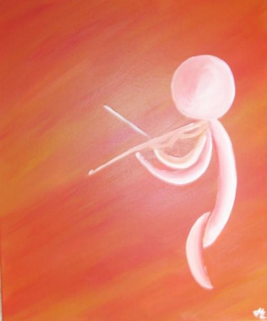 Peinture intitulée "violoniste 2" par Jonathan Clementz, Œuvre d'art originale