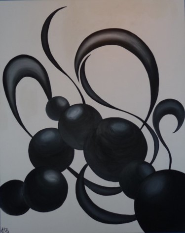 Peinture intitulée "balls 11" par Jonathan Clementz, Œuvre d'art originale, Acrylique