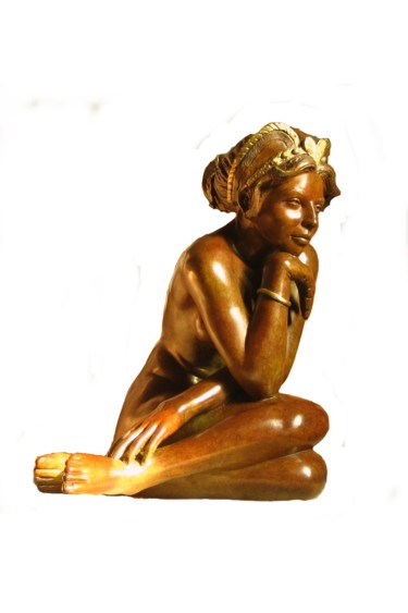 Скульптура под названием "diadora" - Clerc-Renaud, Подлинное произведение искусства, Металлы