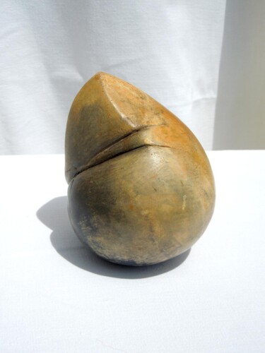Skulptur mit dem Titel "graine 5A" von Isabelle Clergue, Original-Kunstwerk, Terra cotta