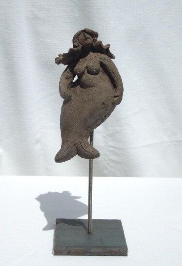 Sculpture intitulée "sirène 1" par Isabelle Clergue, Œuvre d'art originale, Terre cuite
