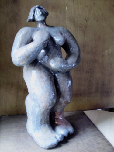 Sculpture titled "sans titre 5" by Isabelle Clergue, Original Artwork, Terra cotta
