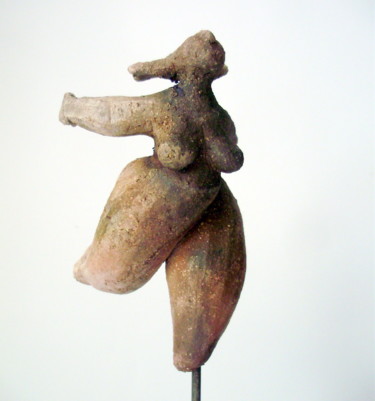 Skulptur mit dem Titel "sans titre 3" von Isabelle Clergue, Original-Kunstwerk, Terra cotta