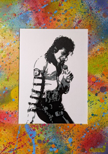 Pintura titulada "Black or white" por Click, Obra de arte original, Pintura al aerosol