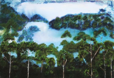 Foret-amazonienne 50x70x2 cm ©2102 par Nahalah