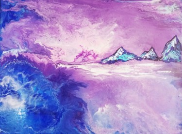 Peinture intitulée "Au Nord" par Nahalah, Œuvre d'art originale, Acrylique