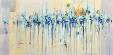 Peinture intitulée "Glimpse of Paradise…" par Cynthia Ligeros, Œuvre d'art originale, Huile Monté sur Châssis en bois